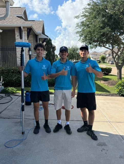 Titan Exterior Cleaning team in Richmond TX